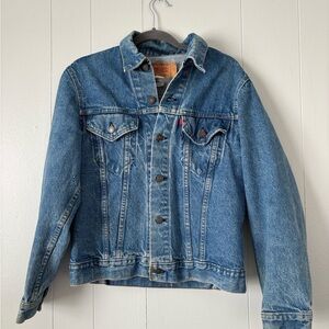 Vintage 1970s Levis Denim Jacket Type III Trucker Jacket 70505 0213 USA Size 40